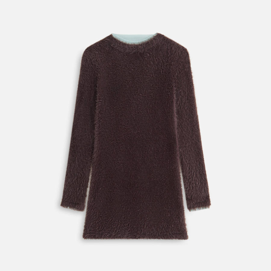 Brown Women Kith Anwen Mohair Mini Dress | 2671-NQSBY