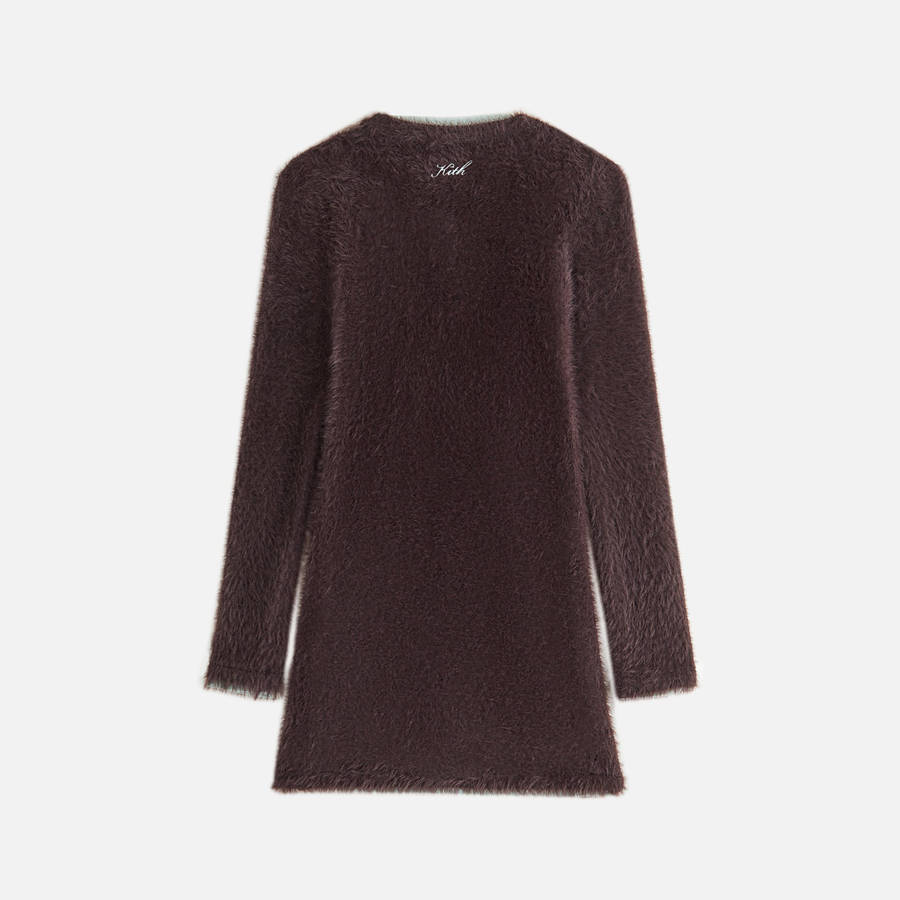 Brown Women Kith Anwen Mohair Mini Dress | 2671-NQSBY