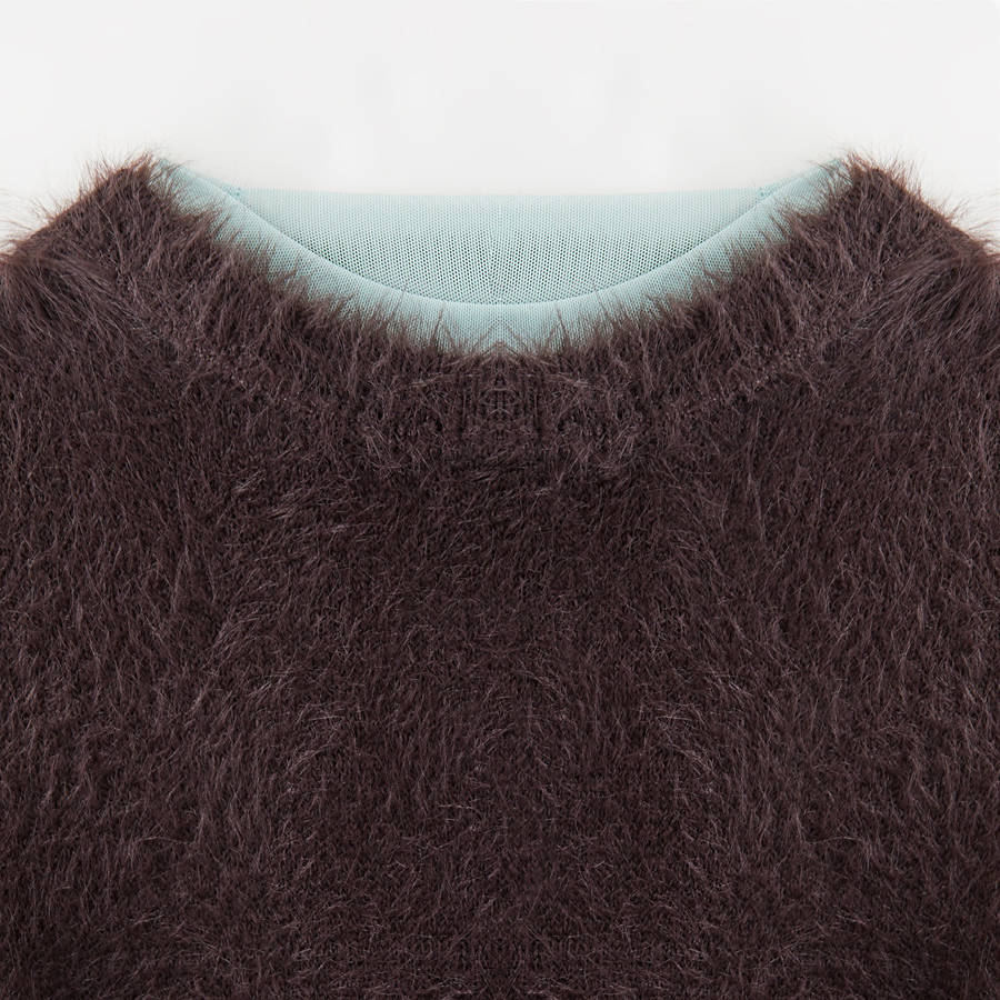 Brown Women Kith Anwen Mohair Mini Dress | 2671-NQSBY