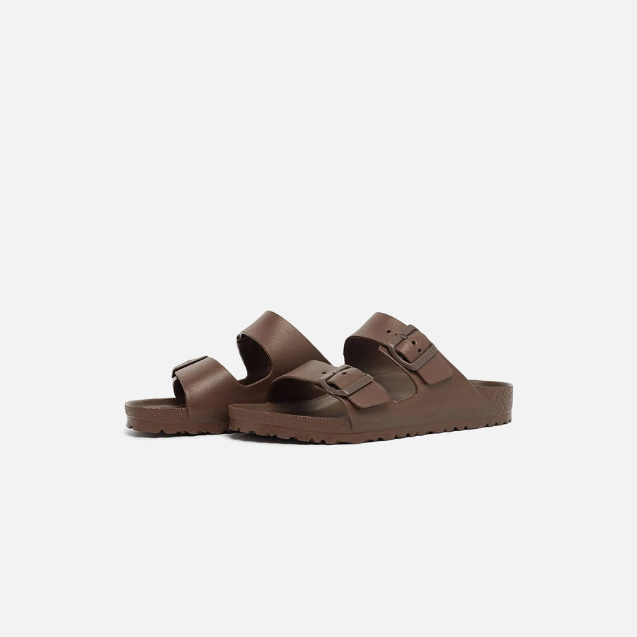 Brown Women Kith Birkenstock Arizona Eva Narrow Sandals | 8369-BIEUL