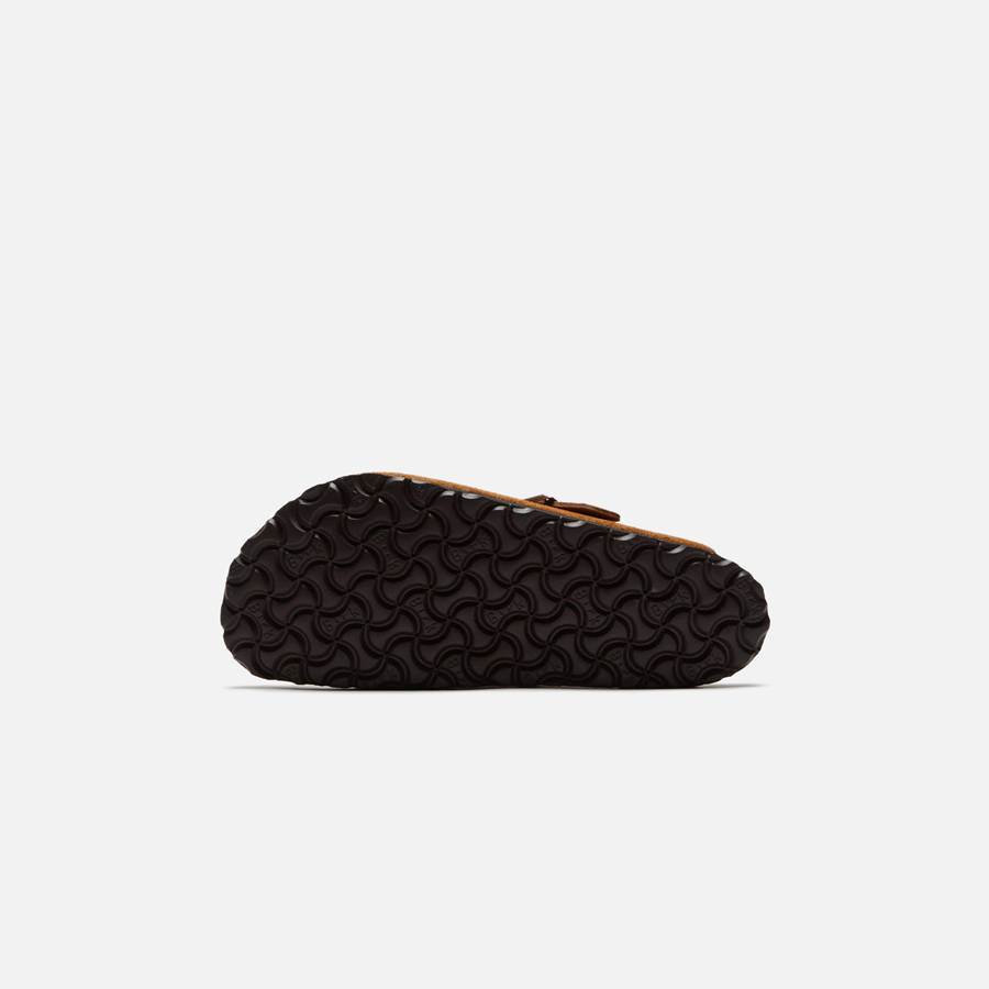 Brown Women Kith Birkenstock WMNS Boston Suede Mules | 5614-ACLHU