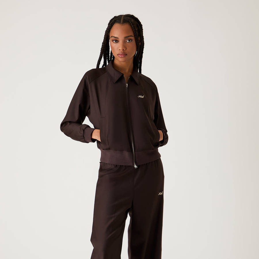 Brown Women Kith Corwin II Suiting Track Jackets | 4561-IODCW
