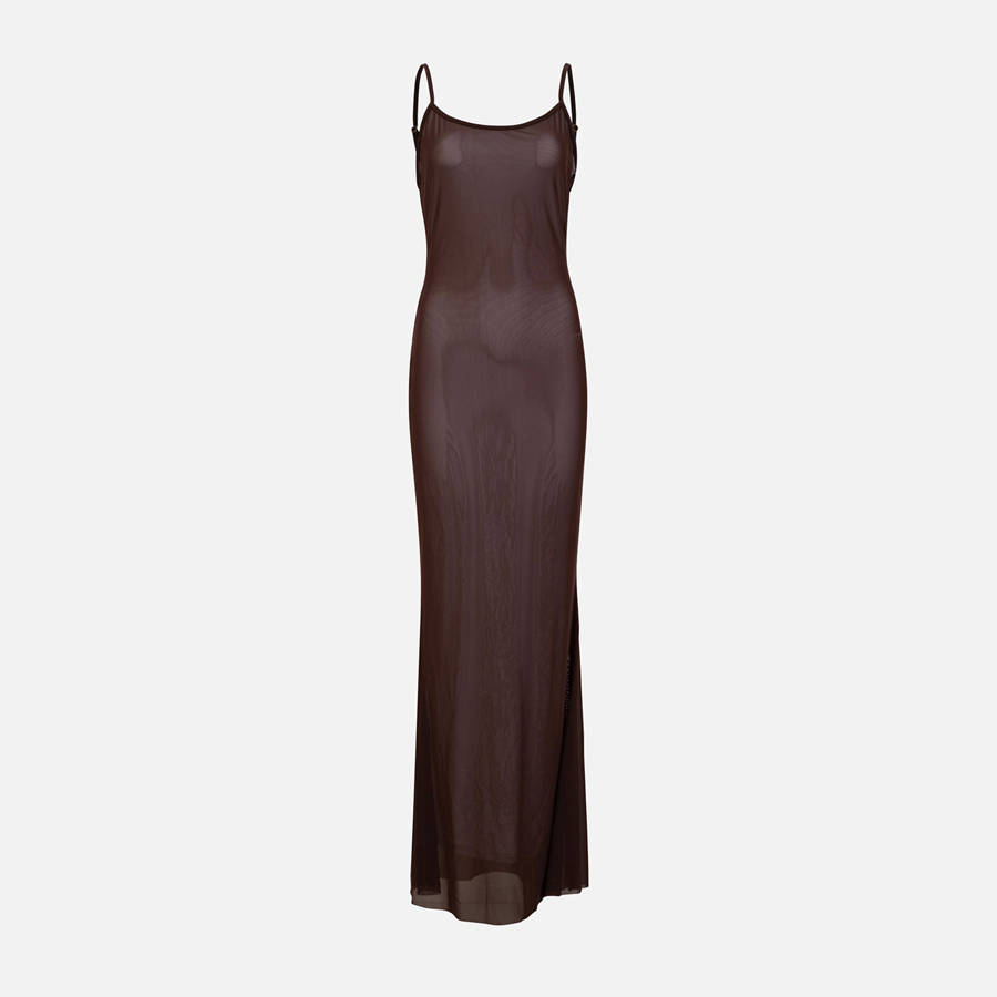 Brown Women Kith Gonza Strappy Maxi Dress | 5463-PRGKS