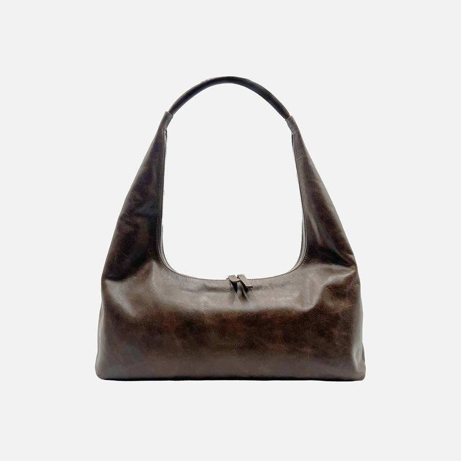 Brown Women Kith Marge Sherwood Hobo Large Shoulder Bags | 8192-YXRKB
