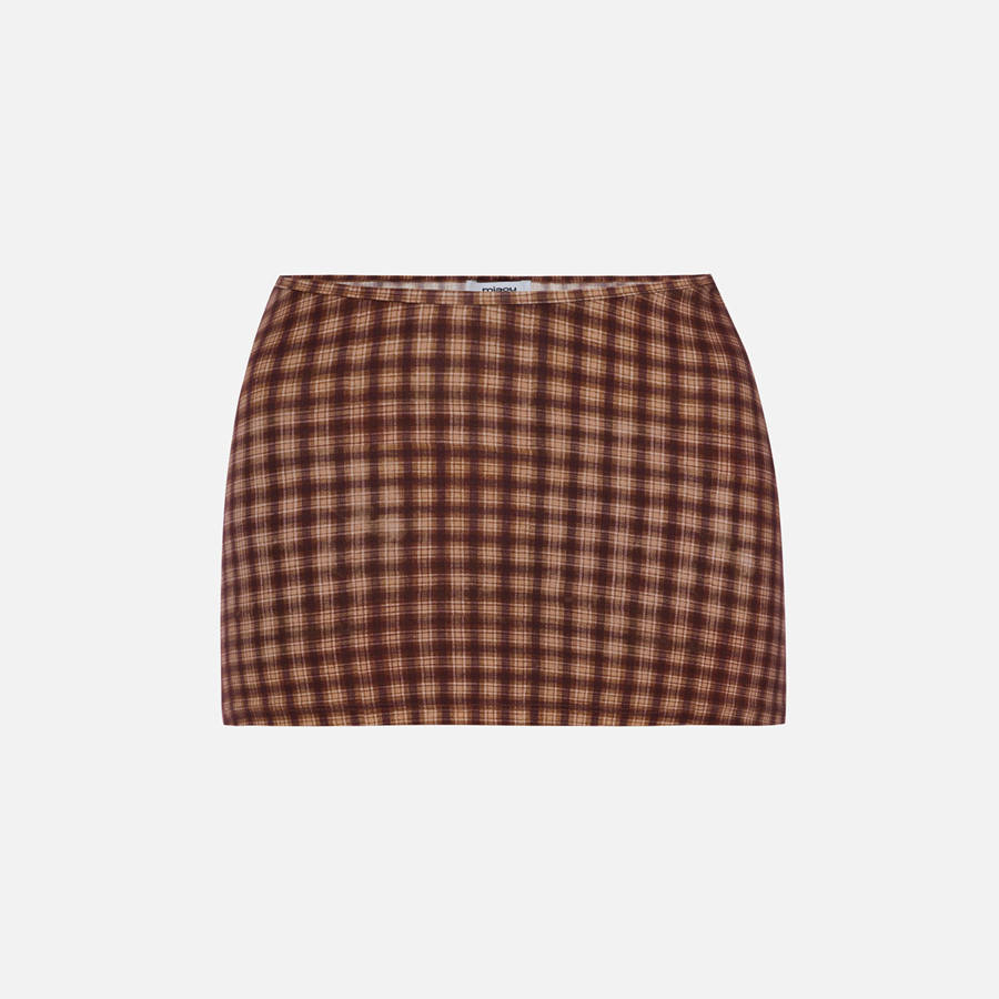 Brown Women Kith Miaou Elektra Skirts | 7923-UYMHZ