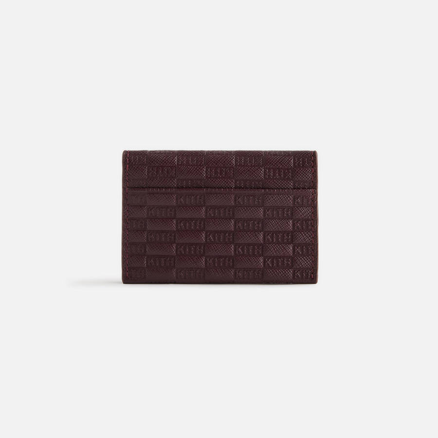 Brown Women Kith Monogram Double Card Holder Wallets | 3765-UWLOB