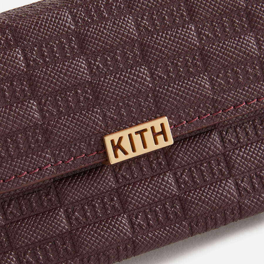 Brown Women Kith Monogram Double Card Holder Wallets | 3765-UWLOB