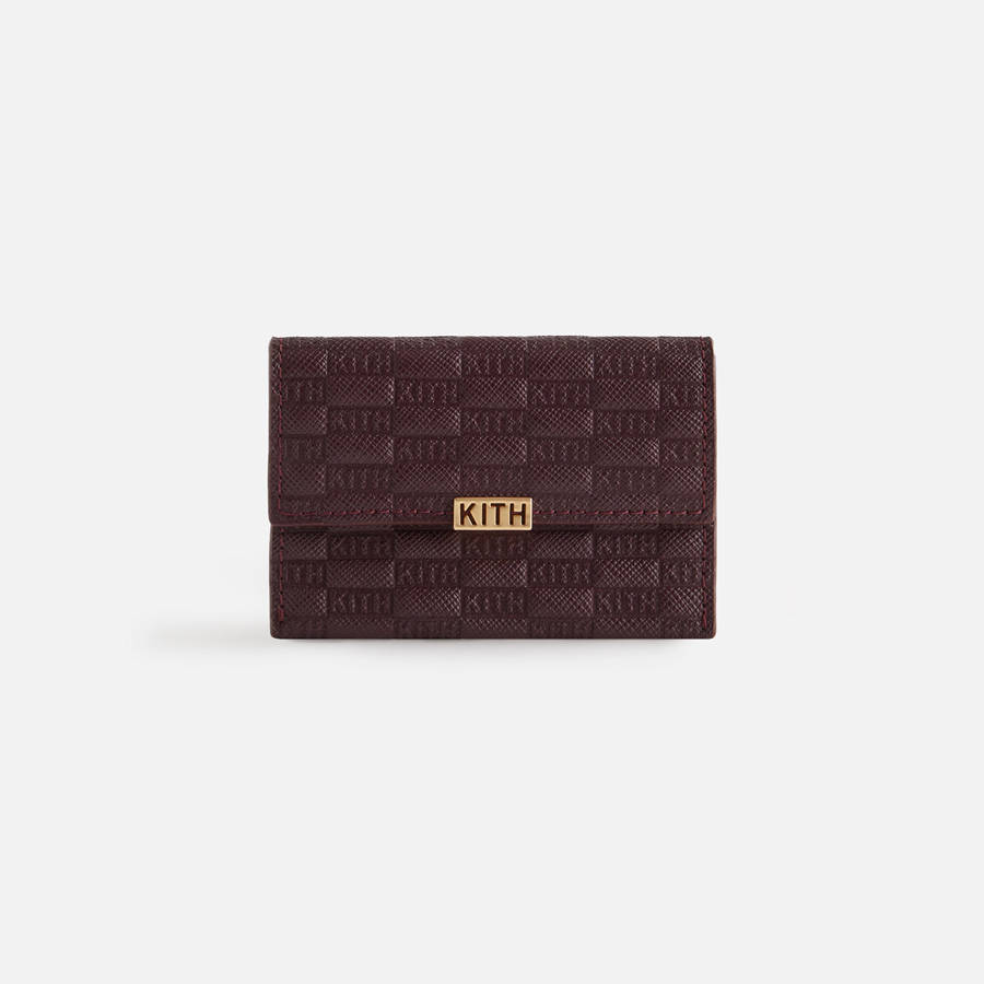 Brown Women Kith Monogram Double Card Holder Wallets | 3765-UWLOB