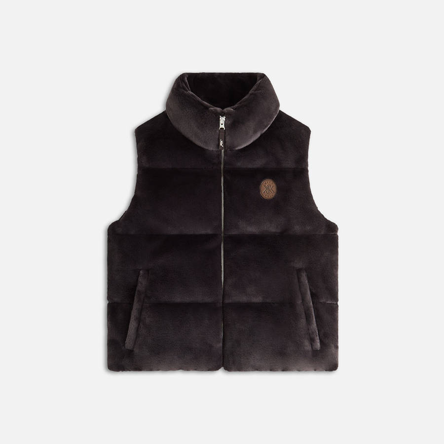 Brown Women Kith Parker Teddy Fur Vest | 1423-HSWDO