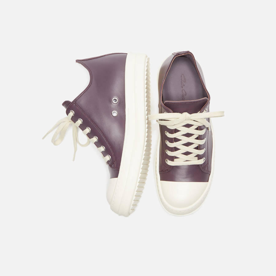 Brown Women Kith Rick Owens WMNS Scarpe in Pelle Low Sneakers | 3280-VXFUR