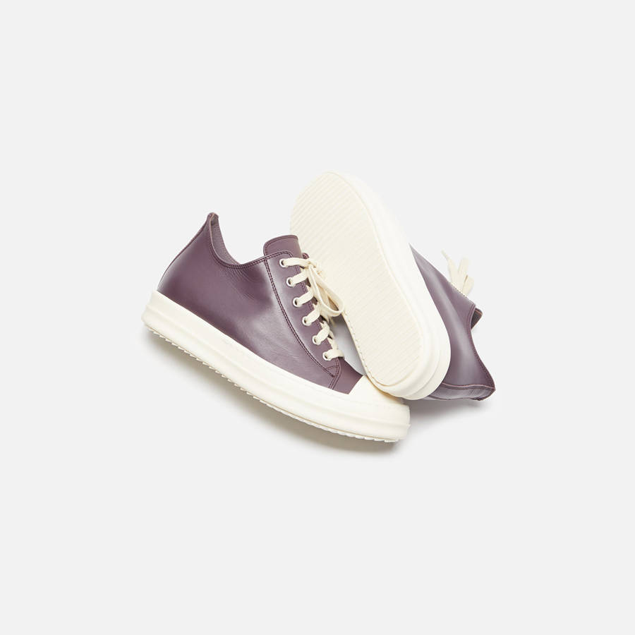 Brown Women Kith Rick Owens WMNS Scarpe in Pelle Low Sneakers | 3280-VXFUR