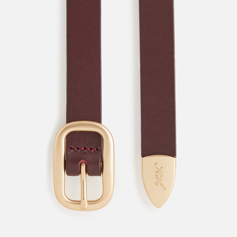 Brown Women Kith Round Buckle Leather Belts | 5406-ZNIUW