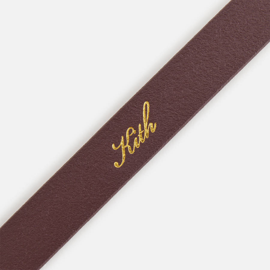 Brown Women Kith Round Buckle Leather Belts | 5406-ZNIUW