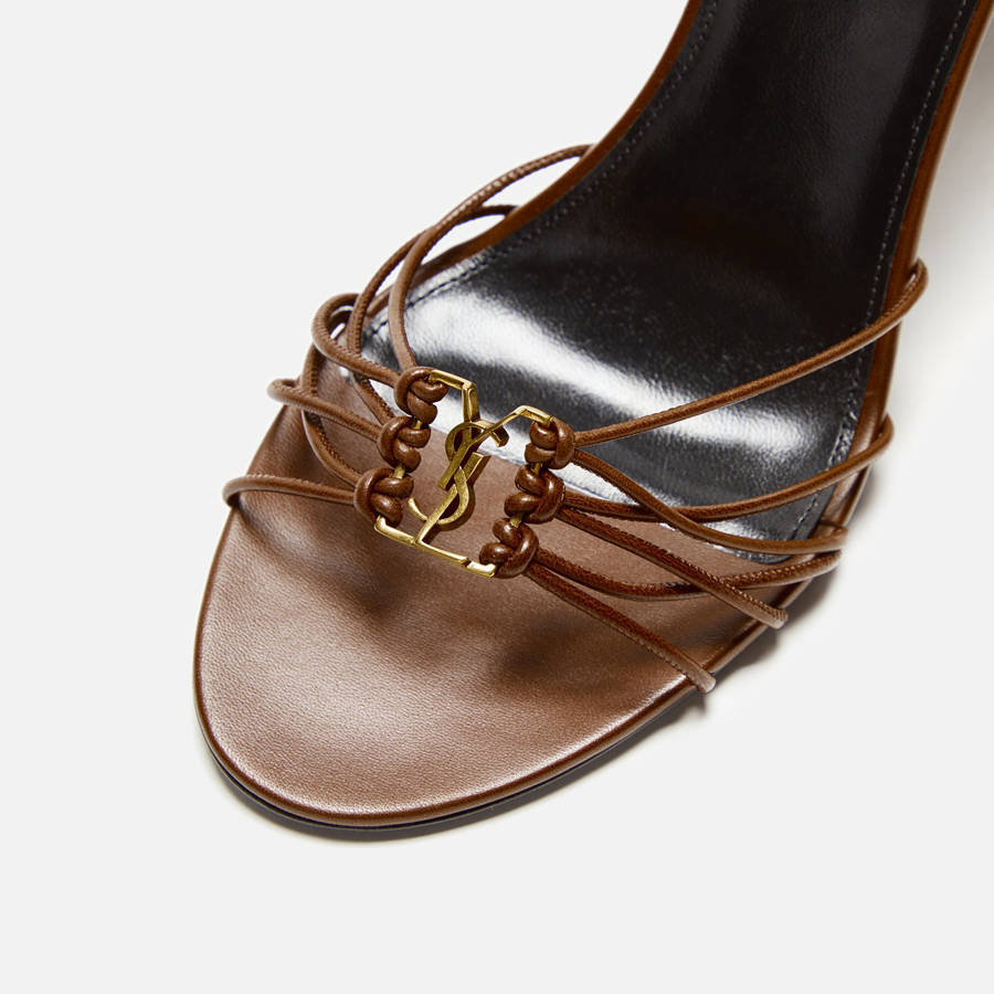 Brown Women Kith Saint Laurent Babylone 90 Sandal Heels | 7205-ACLQG
