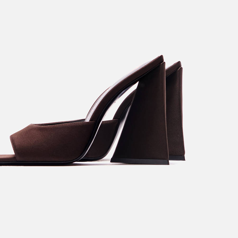 Brown Women Kith The Attico for Devon Mule 115mm Heels | 4357-XKHGO