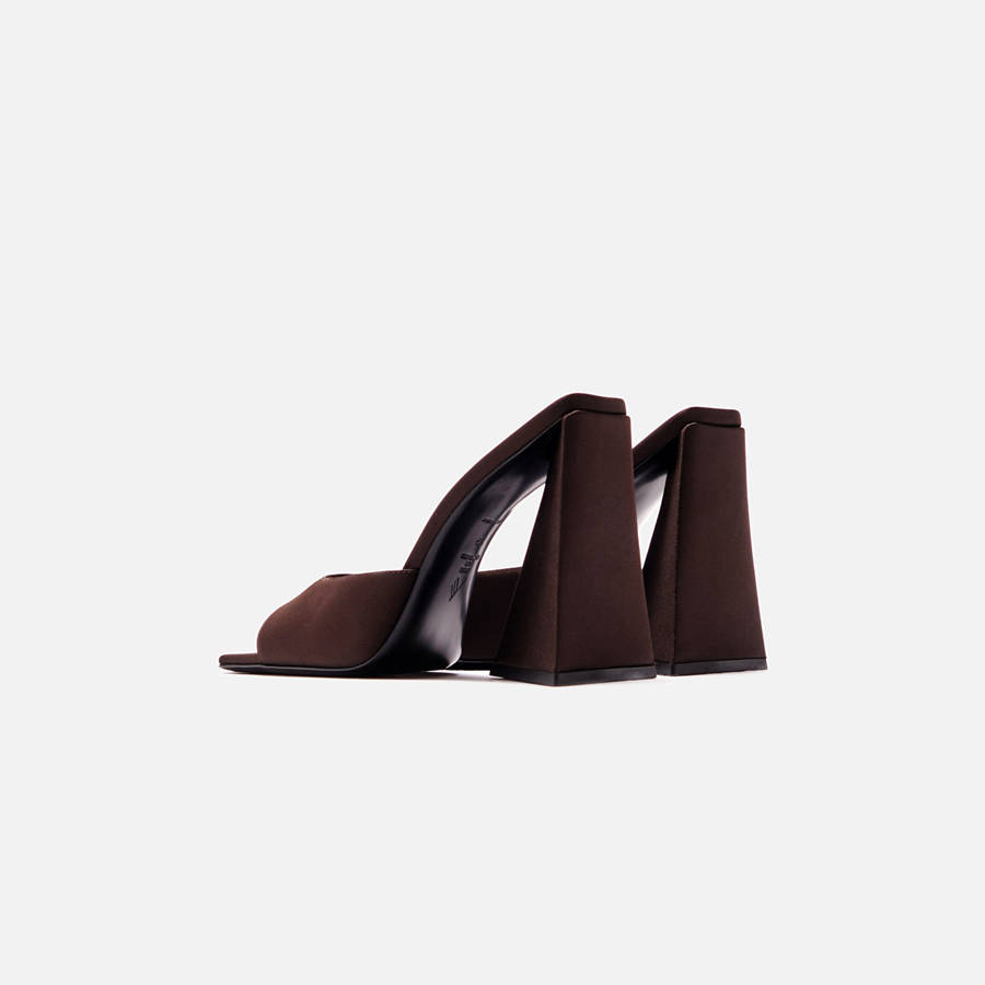 Brown Women Kith The Attico for Devon Mule 115mm Heels | 4357-XKHGO