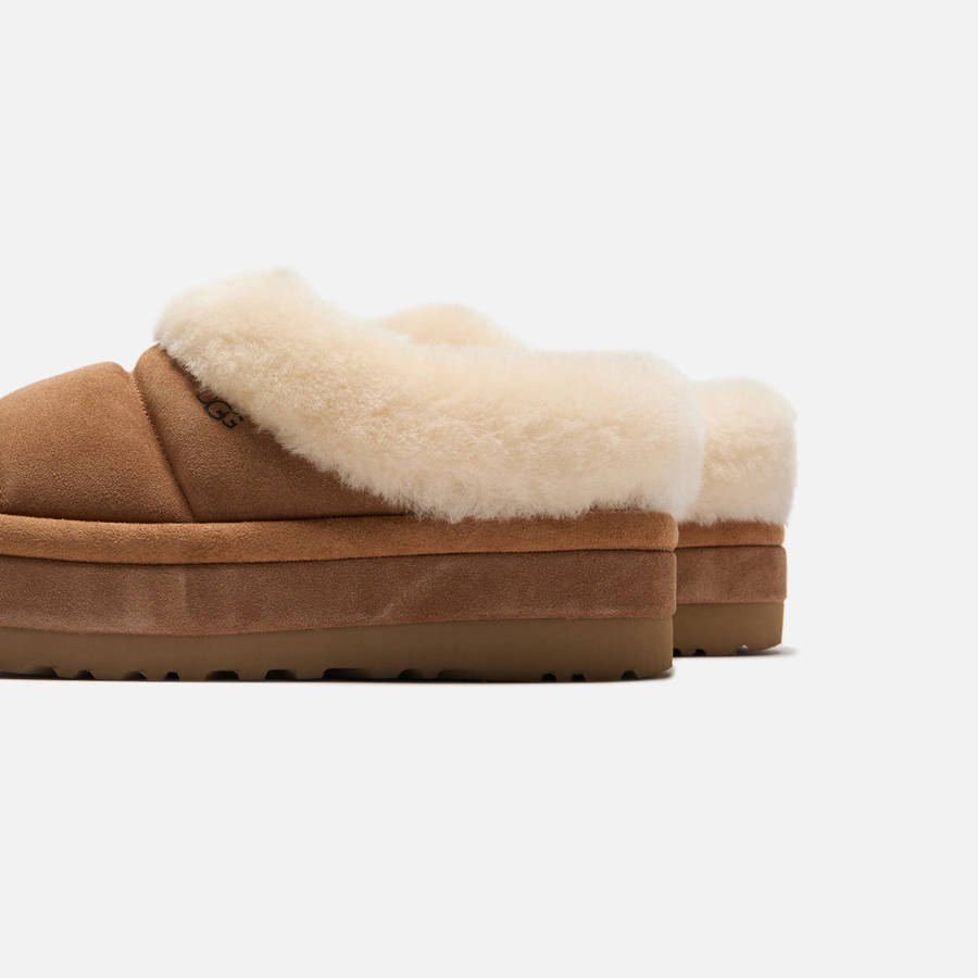 Brown Women Kith UGG Tazzlita Platform Mules | 7021-VHXSE