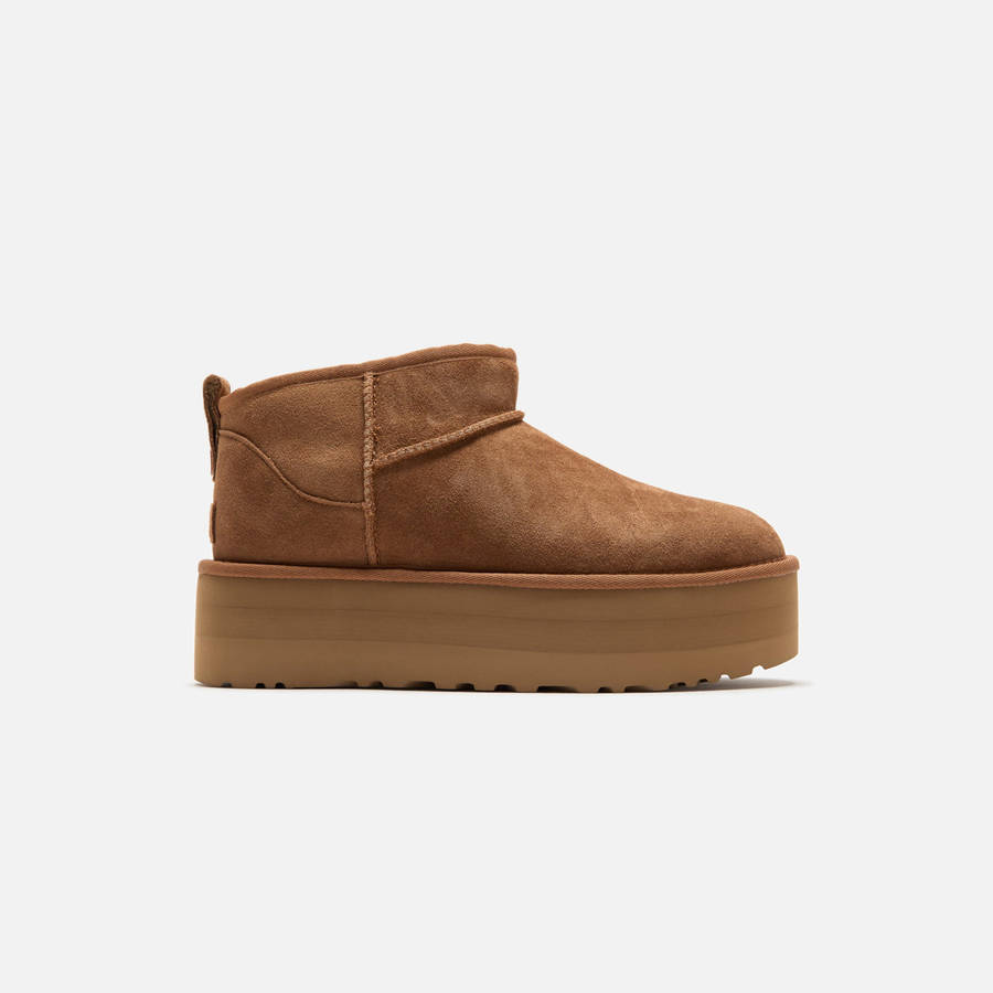 Brown Women Kith UGG WMNS Classic Ultra Mini Platform Boots | 3062-XRMJU