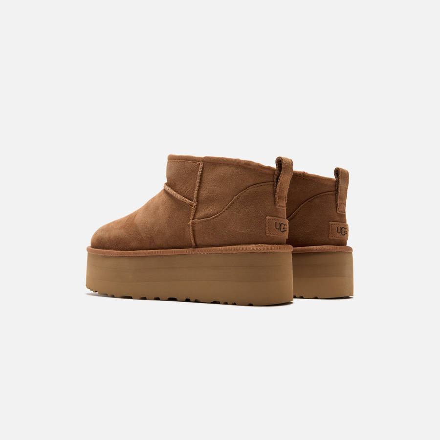 Brown Women Kith UGG WMNS Classic Ultra Mini Platform Boots | 3062-XRMJU