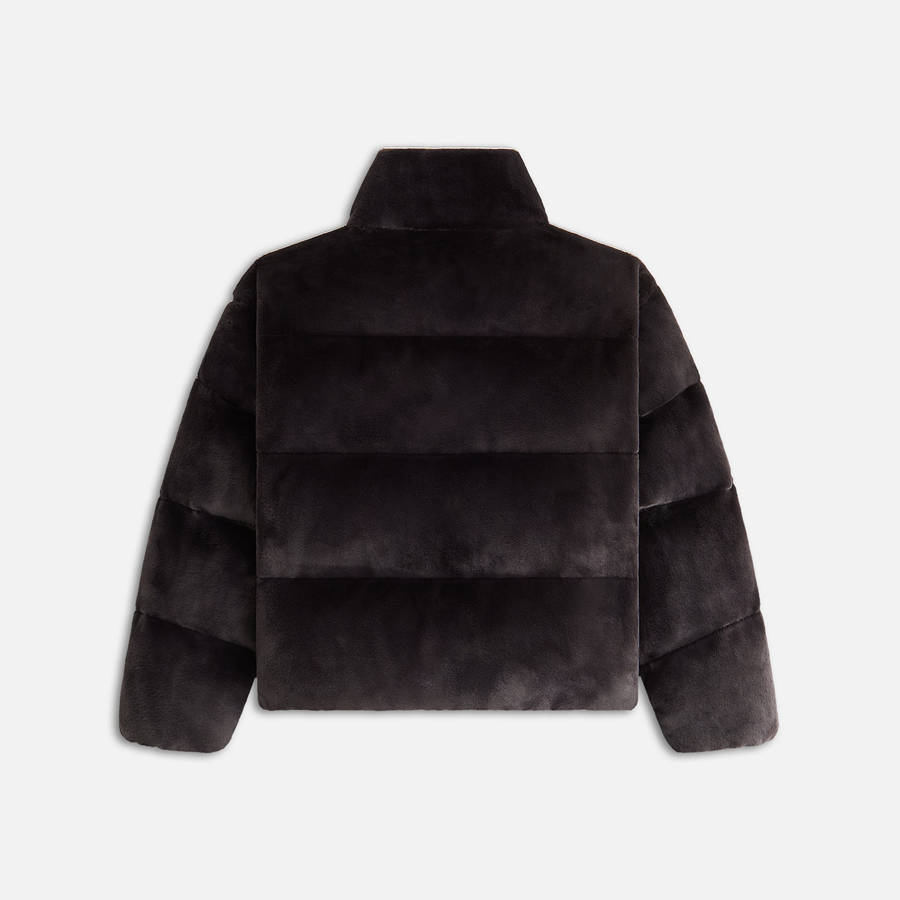 Brown Women Kith Wynne Teddy Fur Puffers | 3904-VBLUF