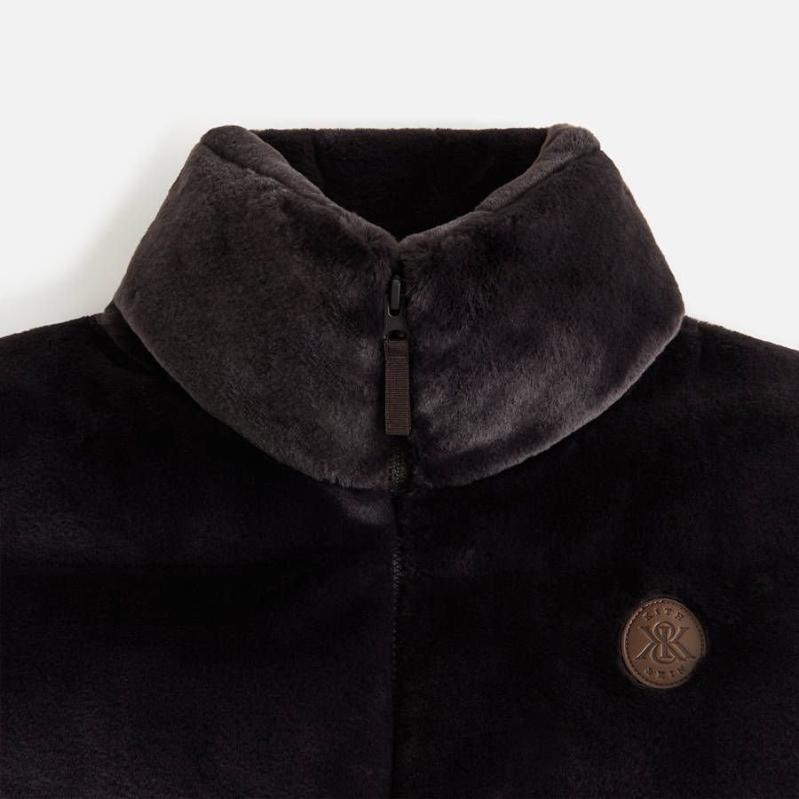 Brown Women Kith Wynne Teddy Fur Puffers | 3904-VBLUF
