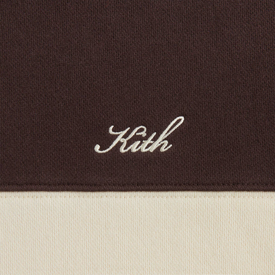 Brown / Green / White Women Kith Ashwin Panelled Crewneck Sweaters | 3948-FWUYM