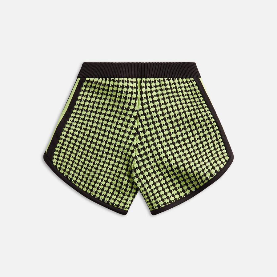 Brown / Light Green Men Kith adidas Originals by Wales Bonner Crochet Shorts | 1652-VKECY