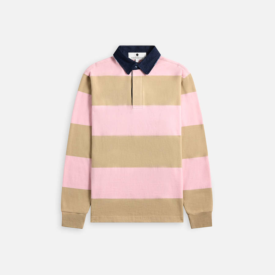 Brown / Pink Men Kith Noon Goons Beachin Polo Shirts | 3659-NLMOJ