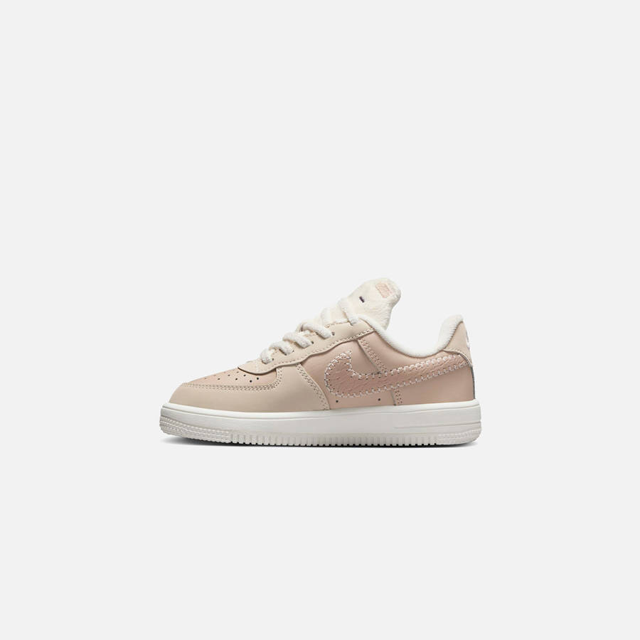 Brown / White Kids' Kith Nike PS Force 1 Low Easyon Se Sneakers | 3276-BRDTQ