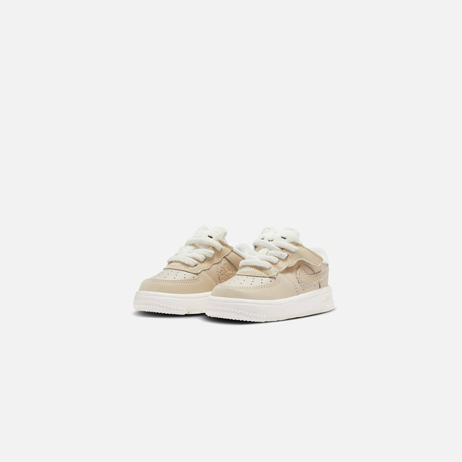 Brown / White Kids' Kith Nike TD Force 1 Low Easyon Se Sneakers | 3218-WFMTC