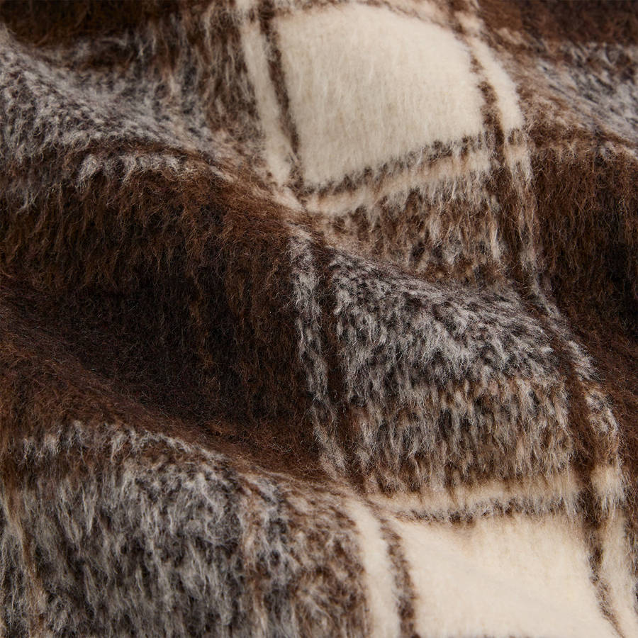 Brown / White Men Kith Plaid Sheridan Shirt Jackets | 4135-YCUBH