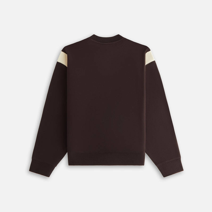 Brown / White Women Kith Asher II Crest Crewneck Sweaters | 2130-OUZKW