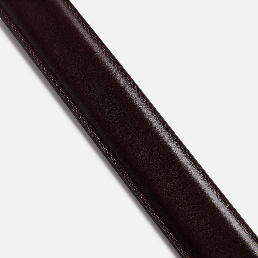 Burgundy Men Kith Anderson's Stitched Trimmed Semi Formal Leather Belts | 1905-MHXDQ