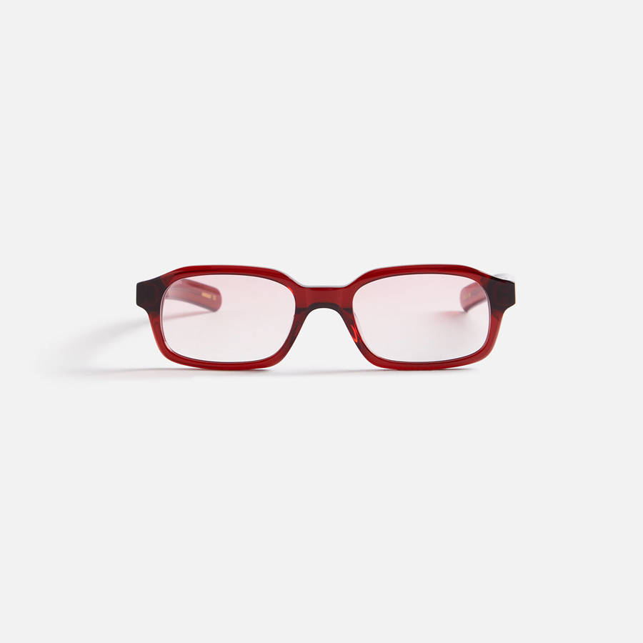 Burgundy / Pink Men Kith Flatlist Hanky Sunglasses | 1593-NJQEH