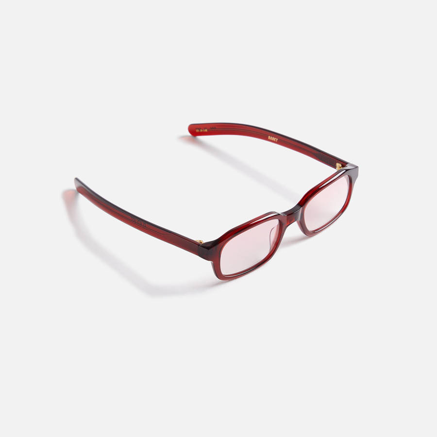 Burgundy / Pink Men Kith Flatlist Hanky Sunglasses | 1593-NJQEH