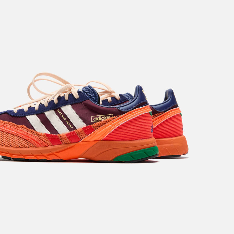 Burgundy / White / Red Men Kith adidas x Bad Bunny Adizero SL 72 Sneakers | 8231-JCNQA