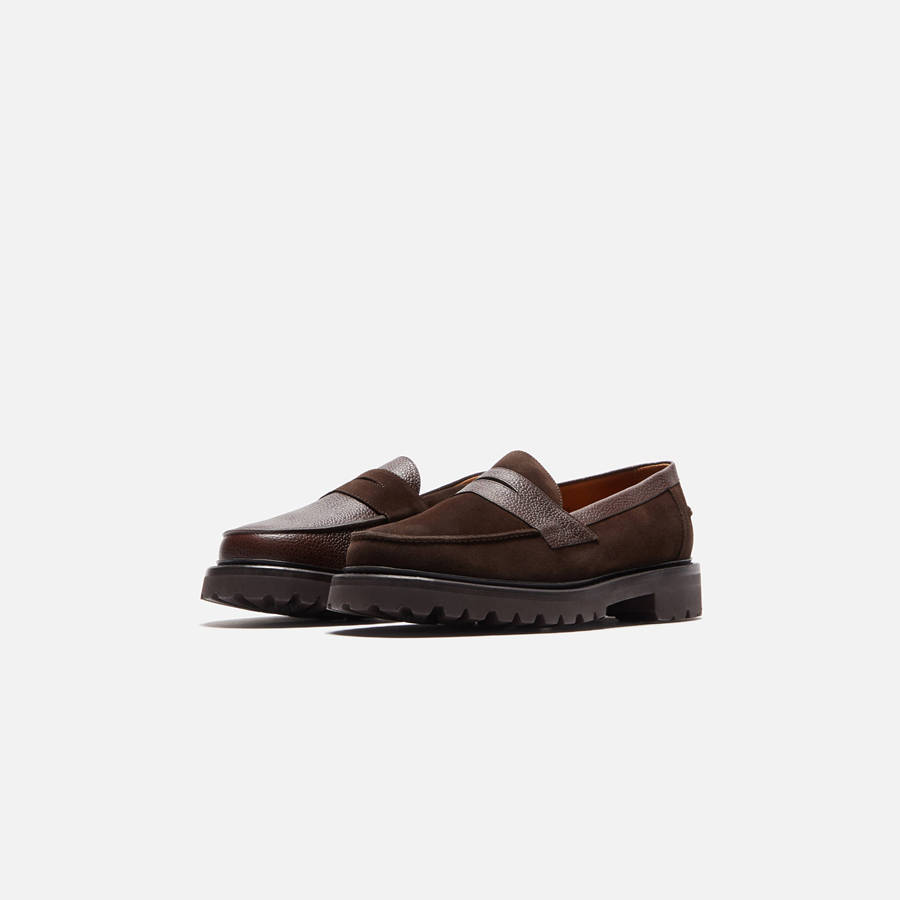 Chocolate Men Kith Blackstock and Weber The Ellis Penny Loafers | 5670-EKTCG