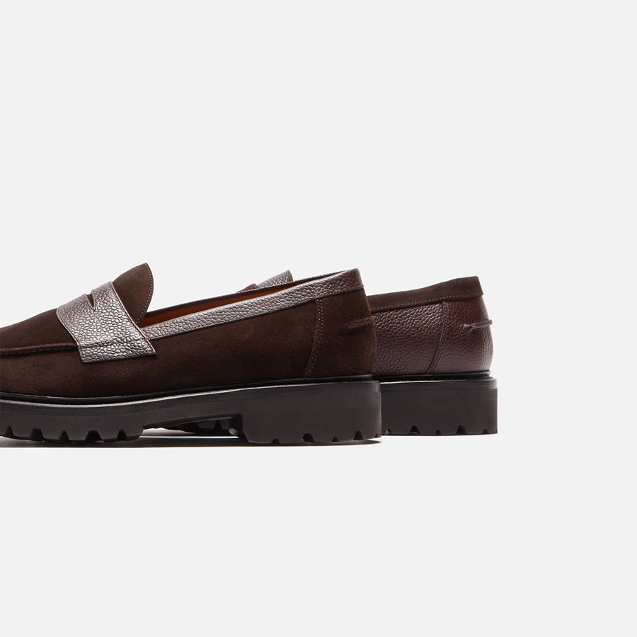 Chocolate Men Kith Blackstock and Weber The Ellis Penny Loafers | 5670-EKTCG
