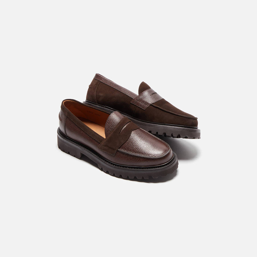 Chocolate Men Kith Blackstock and Weber The Ellis Penny Loafers | 5670-EKTCG