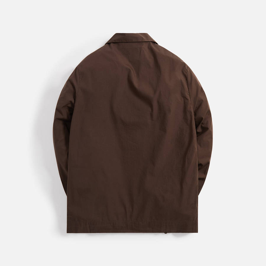 Coffee Men Kith Tekla Poplin Long Sleeve Pajama Shirt Underwear | 9835-OJXHZ