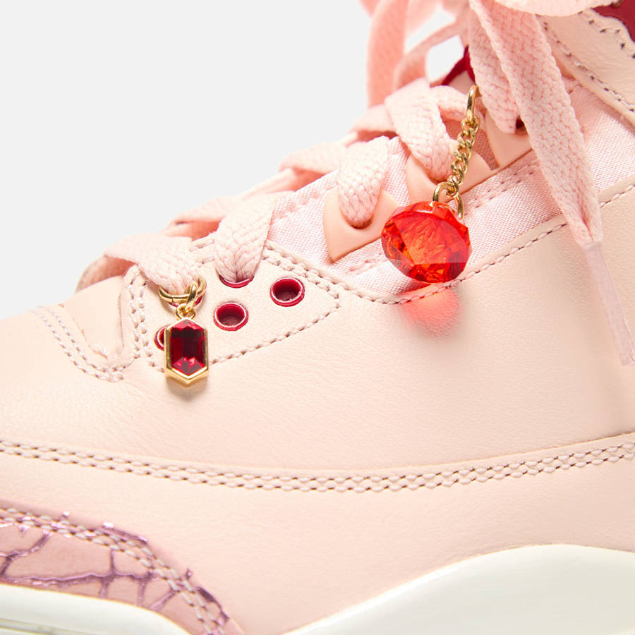 Coral / Red Women Kith Nike WMNS Air Jordan 3 Retro Sneakers | 0639-GHZRW