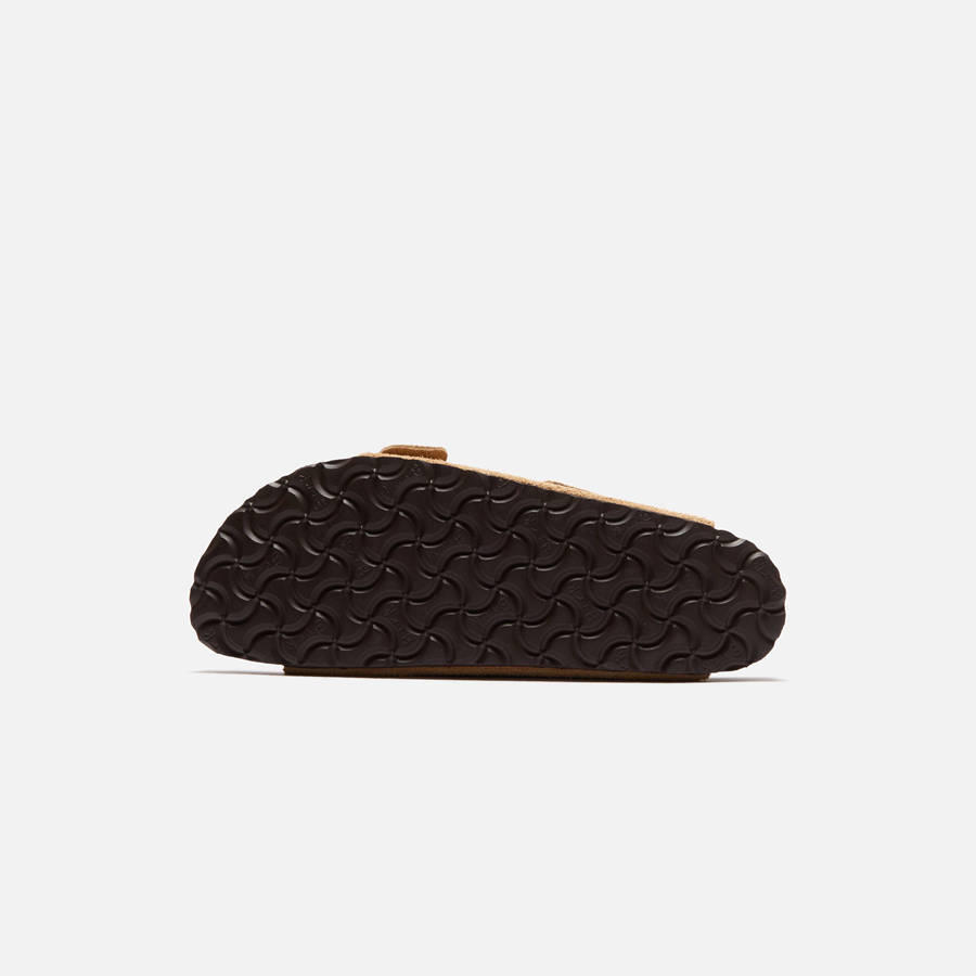 Cream Men Kith Birkenstock Arizona Suede Sandals | 1495-RKWTL