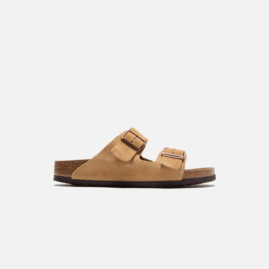 Cream Men Kith Birkenstock Arizona Suede Sandals | 1495-RKWTL