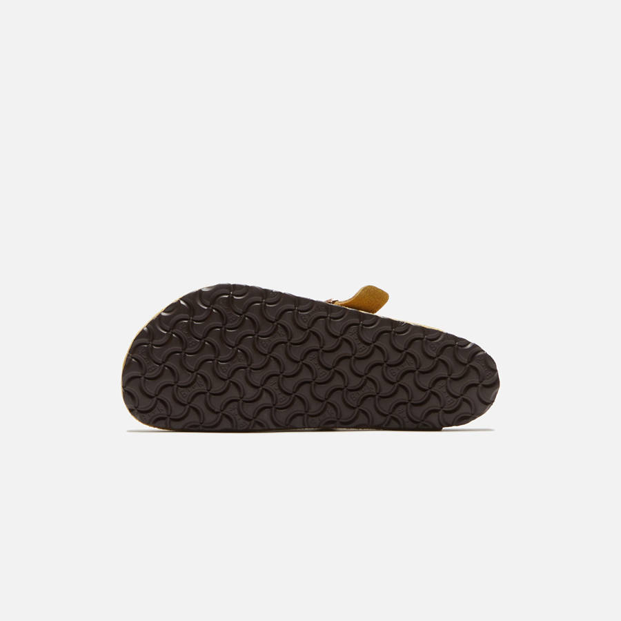 Cream Men Kith Birkenstock Boston Suede Sandals | 1670-UJONQ