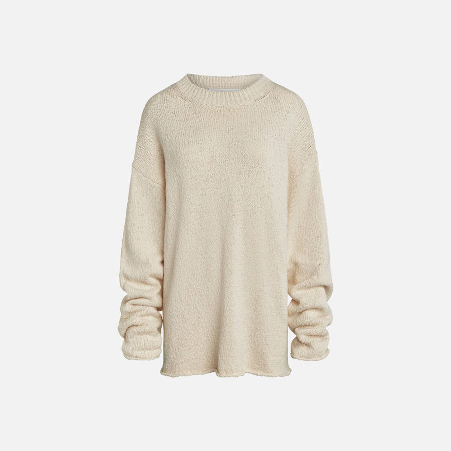Cream Women Kith Aya Muse Beige Vintage Crewneck Sweaters | 0182-CPDGK