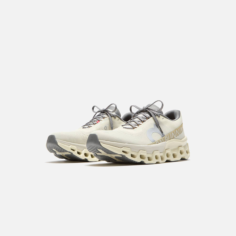 Cream Women Kith On Running Cloudmonster 2 Sneakers | 0198-ZTXVR