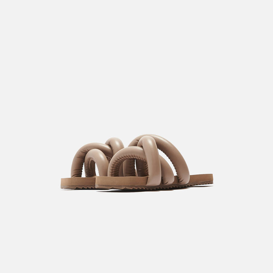 Dark Beige Women Kith Yume Yume Tyre Slide Sandals | 4163-WXDVJ