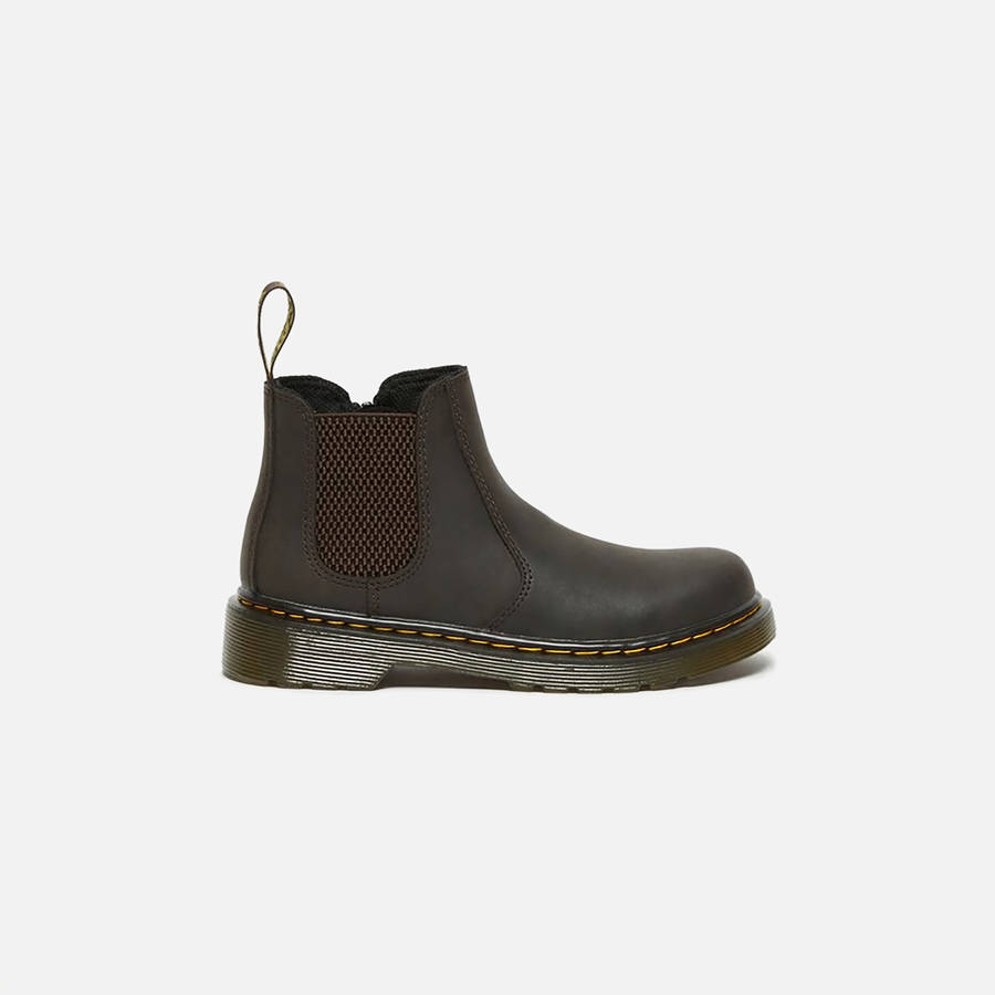 Dark Brown Kids' Kith Dr. Martens 2976 Junior Boots | 5813-RZHEL