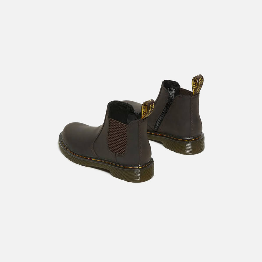 Dark Brown Kids' Kith Dr. Martens 2976 Junior Boots | 5813-RZHEL