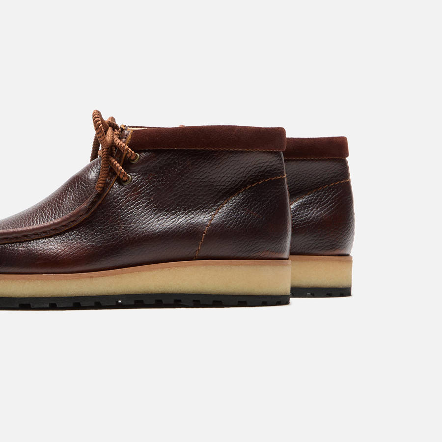 Dark Brown Men Kith Clarks Wallabee Scout Boots | 5347-PNXTM